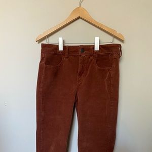 American Eagle hi rise corduroy Jegging